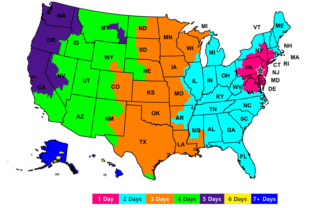 FedEx USA Map